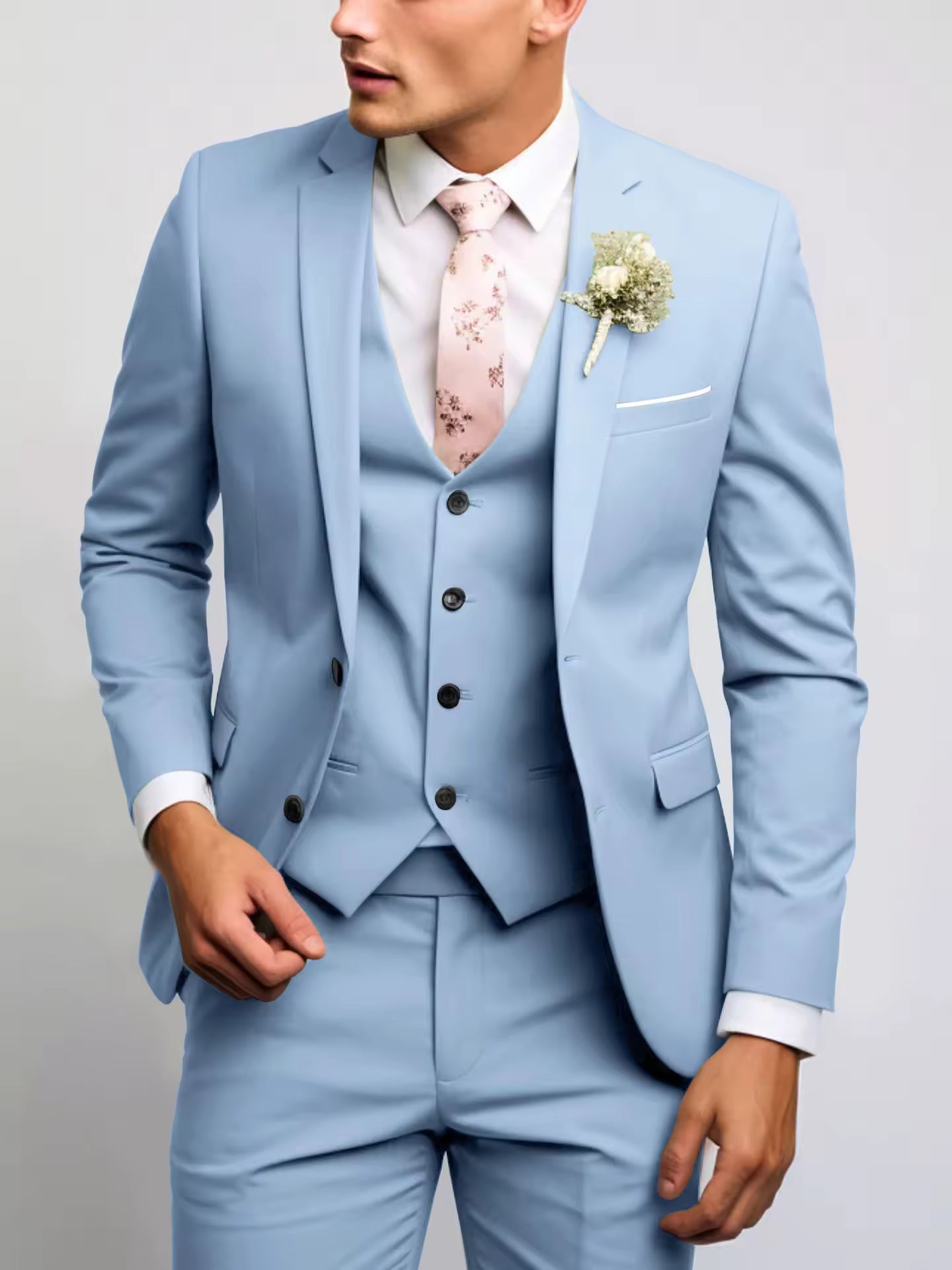 Herren Dreiteiliger Anzug Weste | Eleganz & Moderne für Business und Events