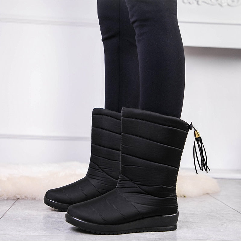 Gefütterte Damen Winterstiefel | Warm, Rutschfest & Bequem für kalte Tage