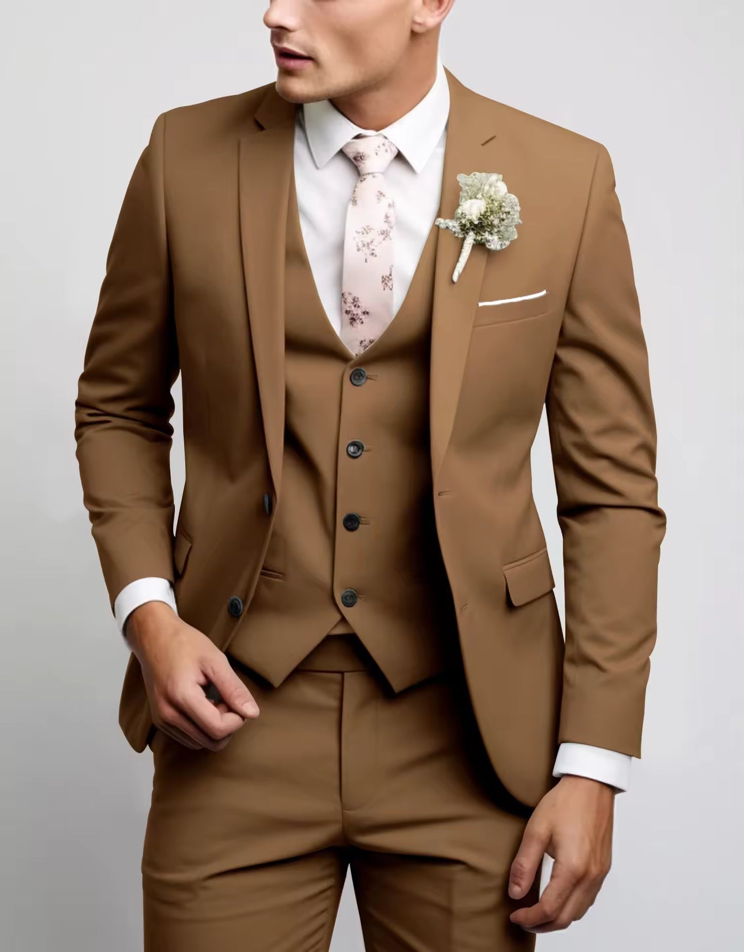 Herren Dreiteiliger Anzug Weste | Eleganz & Moderne für Business und Events