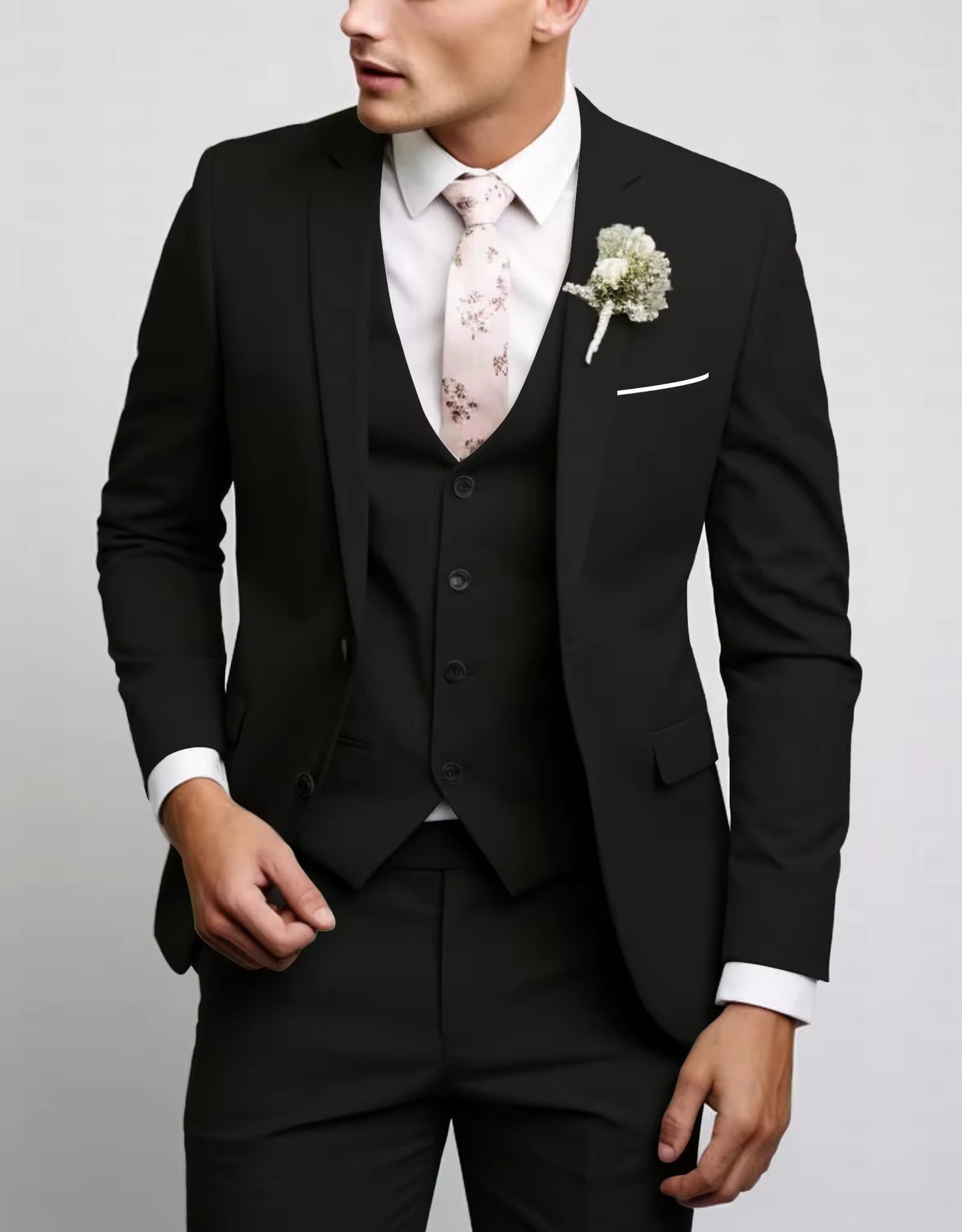 Herren Dreiteiliger Anzug Weste | Eleganz & Moderne für Business und Events
