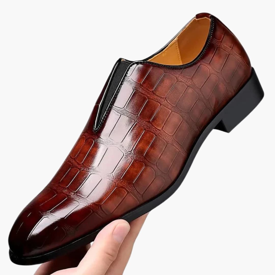 Herren Slipper mit glatter Oberfläche & fester Sohle | Eleganter Komfort für Alltag & Büro