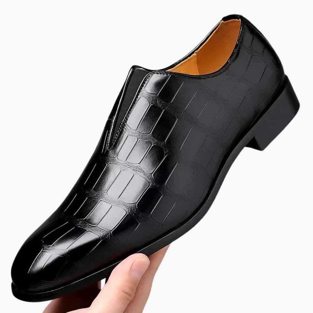 Herren Slipper mit glatter Oberfläche & fester Sohle | Eleganter Komfort für Alltag & Büro