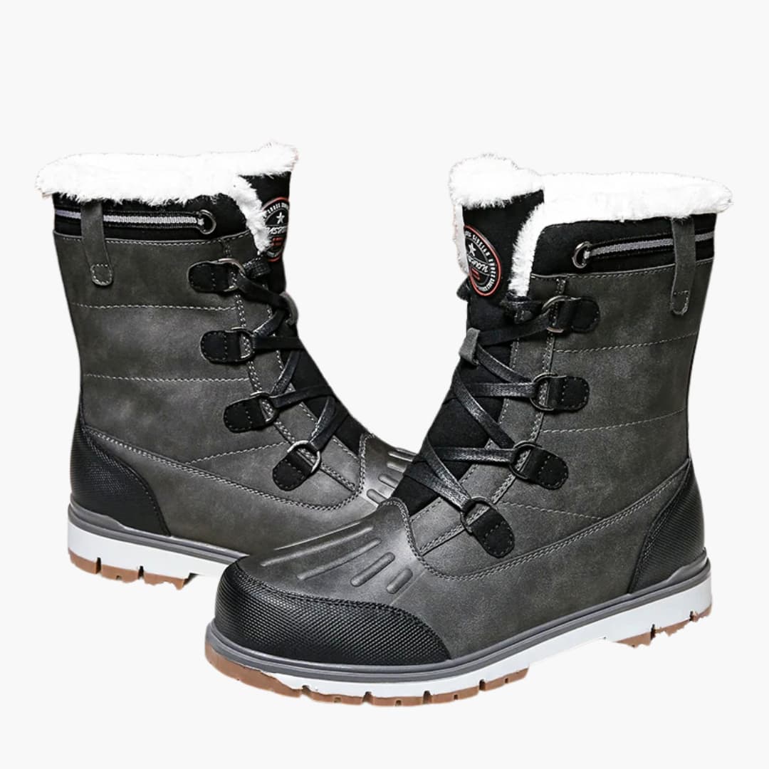 Herren Winterstiefel mit Schnürung & Rutschfester Gummisohle | Warm, Robust & Stilvoll