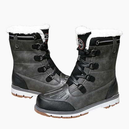Herren Winterstiefel mit Schnürung & Rutschfester Gummisohle | Warm, Robust & Stilvoll