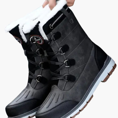 Herren Winterstiefel mit Schnürung & Rutschfester Gummisohle | Warm, Robust & Stilvoll