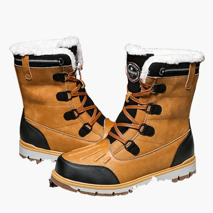 Herren Winterstiefel mit Schnürung & Rutschfester Gummisohle | Warm, Robust & Stilvoll