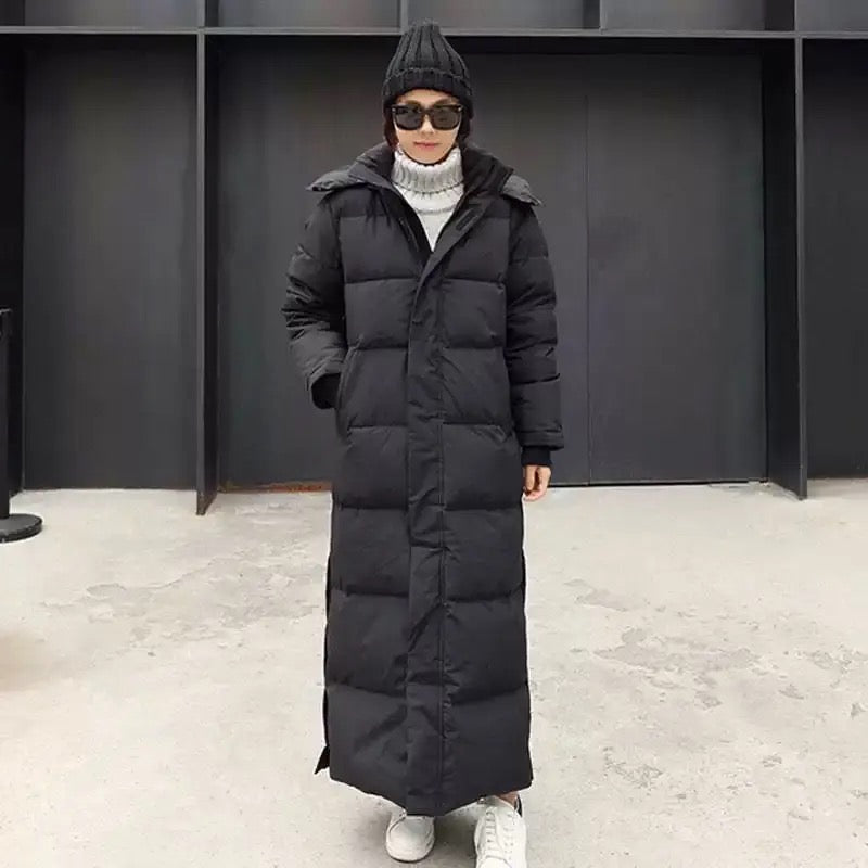 Langer Gesteppter Damen Wintermantel mit Kapuze – Wärmend, Stylisch & Funktional