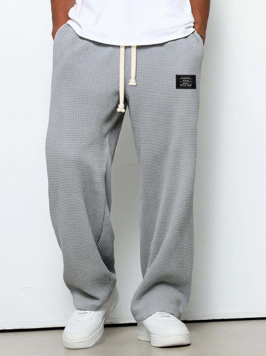 Herren Hose aus Waffelstrick mit Kordelzug – Lässig, Komfortabel & Vielseitig