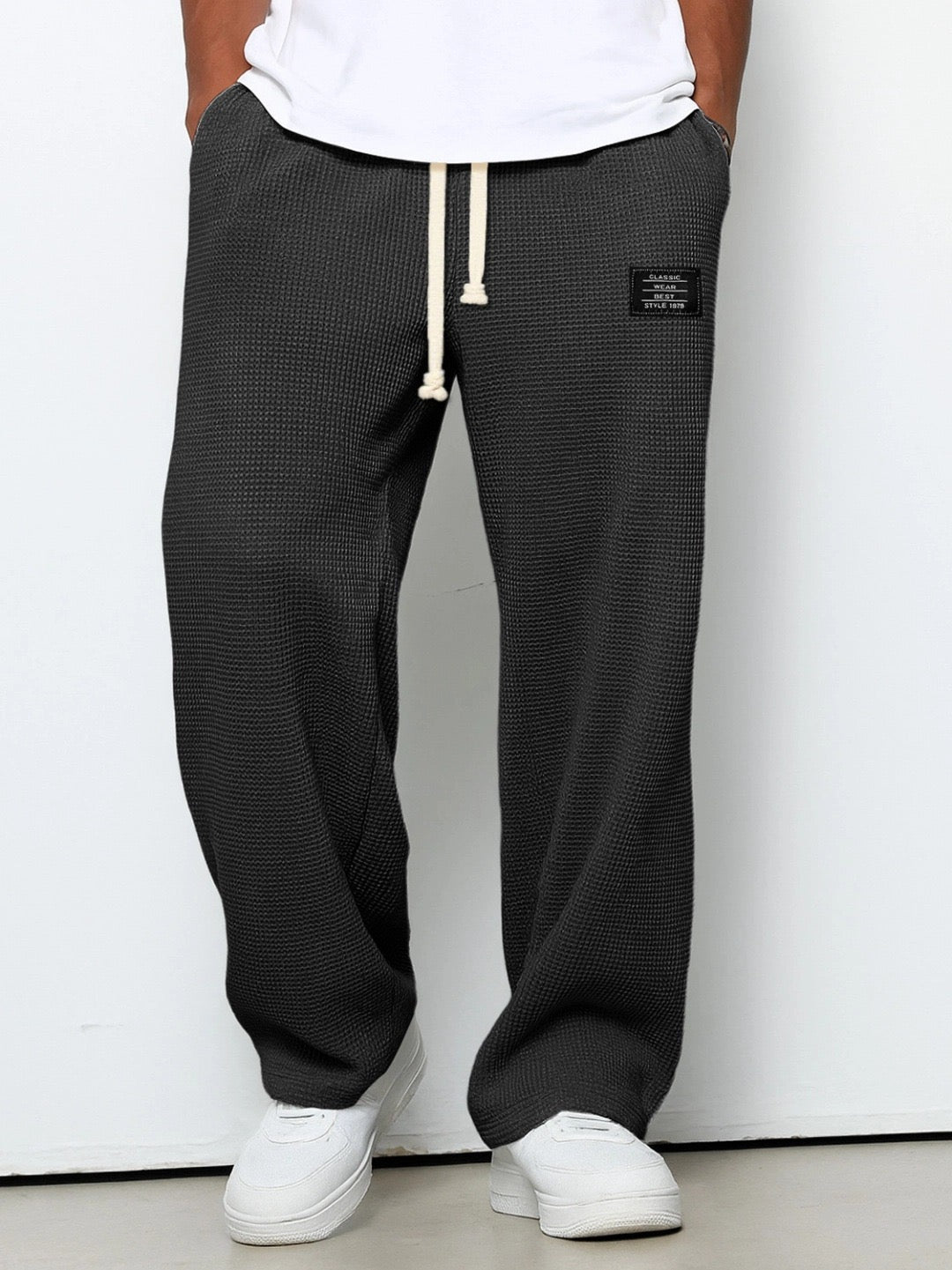 Herren Hose aus Waffelstrick mit Kordelzug – Lässig, Komfortabel & Vielseitig