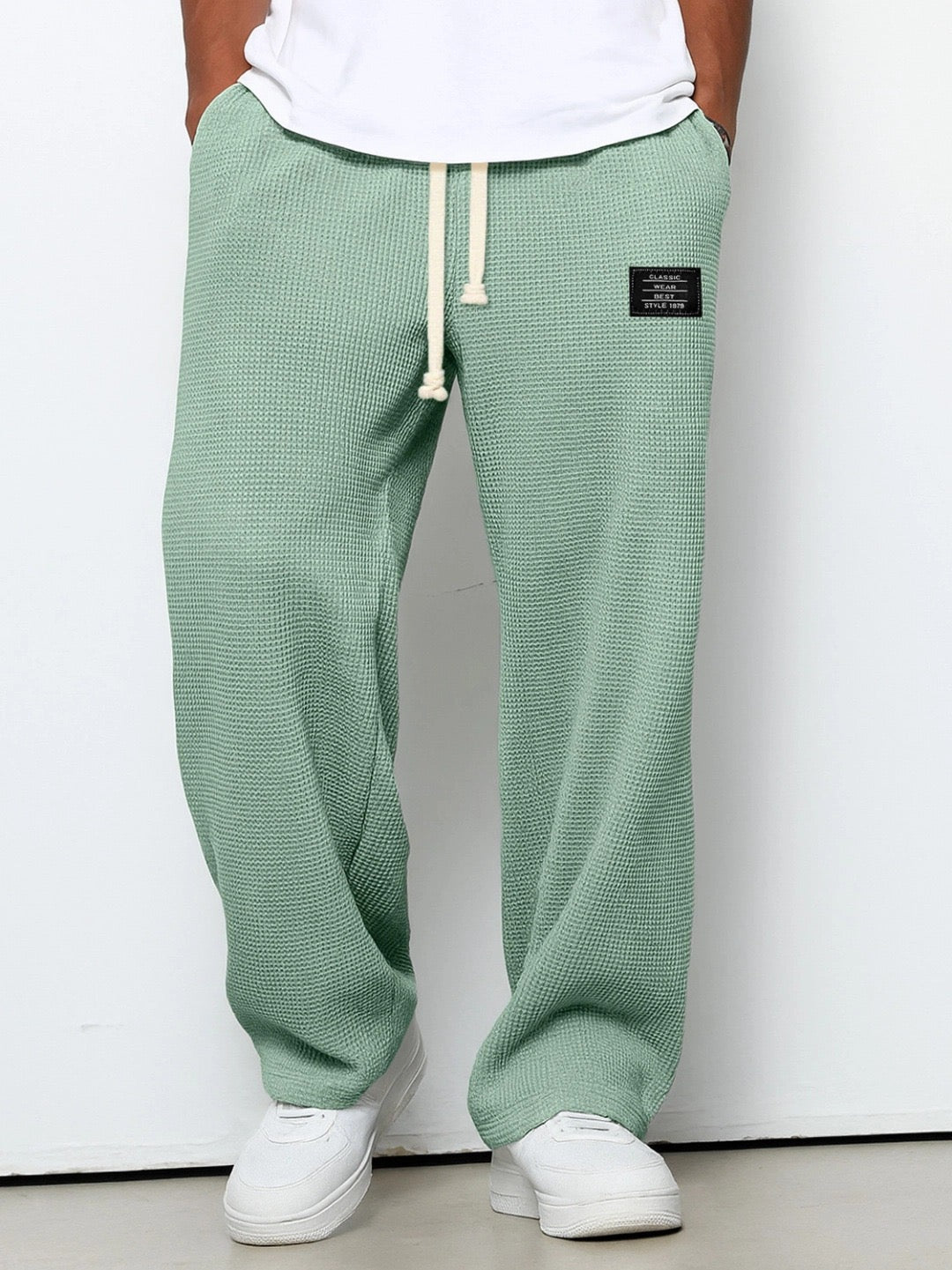 Herren Hose aus Waffelstrick mit Kordelzug – Lässig, Komfortabel & Vielseitig