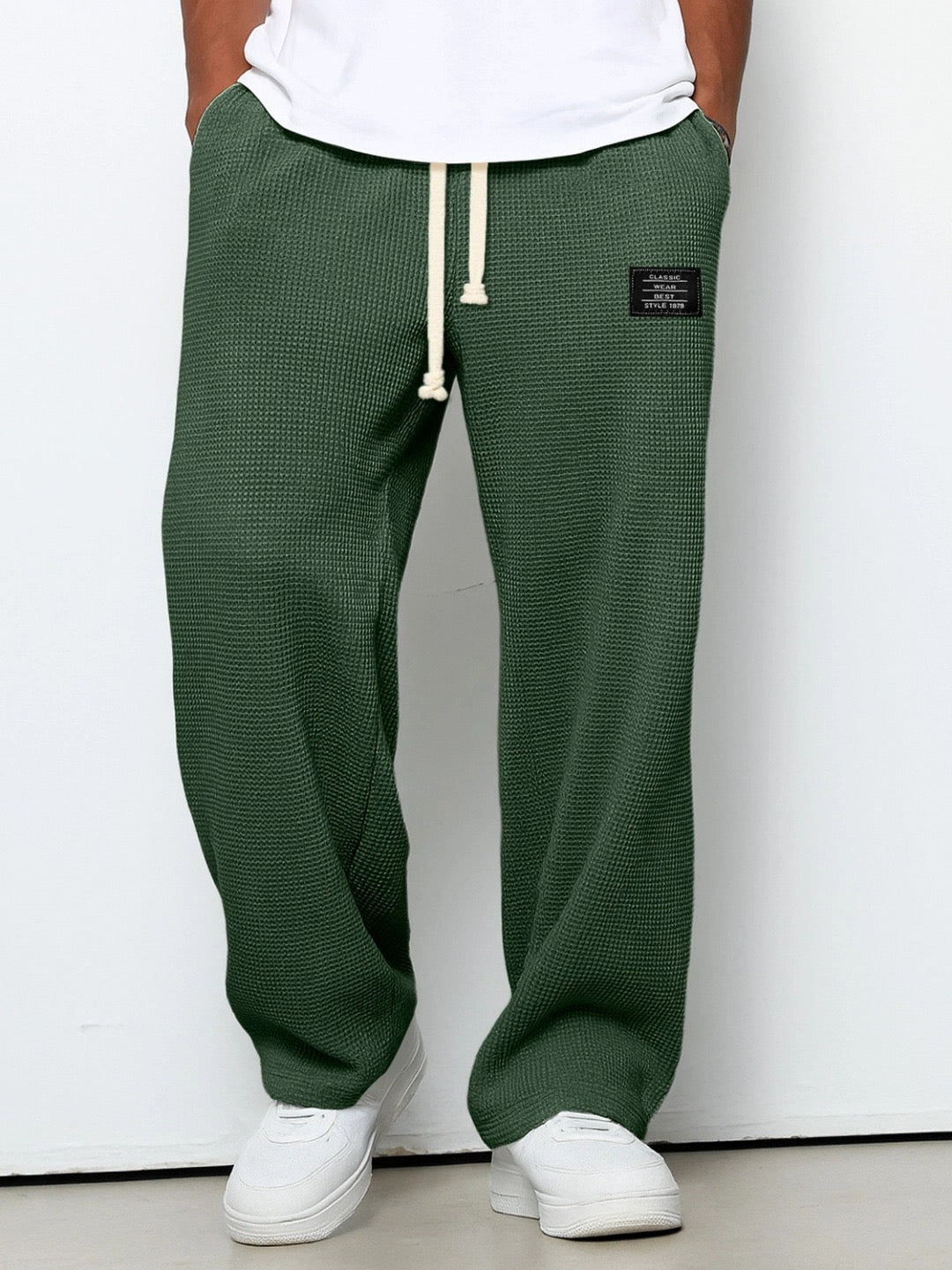 Herren Hose aus Waffelstrick mit Kordelzug – Lässig, Komfortabel & Vielseitig
