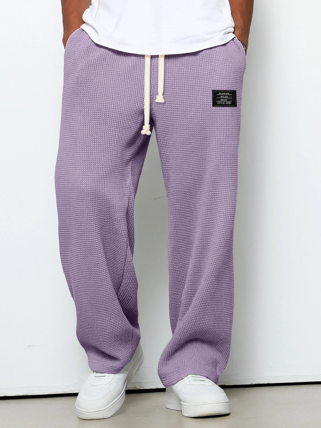 Herren Hose aus Waffelstrick mit Kordelzug – Lässig, Komfortabel & Vielseitig