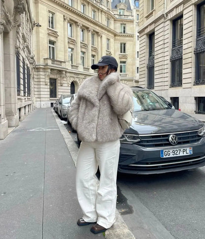 Oversize-Felljacke Damen | Kuscheliger Statement-Style für Alltag & City