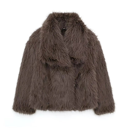 Oversize-Felljacke Damen | Kuscheliger Statement-Style für Alltag & City