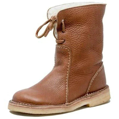 Quissella | Damen Winterstiefel Wasserdicht mit Warmem Fleecefutter – Rutschfeste Schneestiefel für Kalte Tage