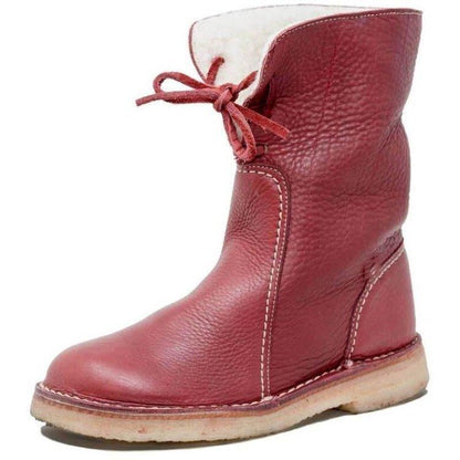 Quissella | Damen Winterstiefel Wasserdicht mit Warmem Fleecefutter – Rutschfeste Schneestiefel für Kalte Tage