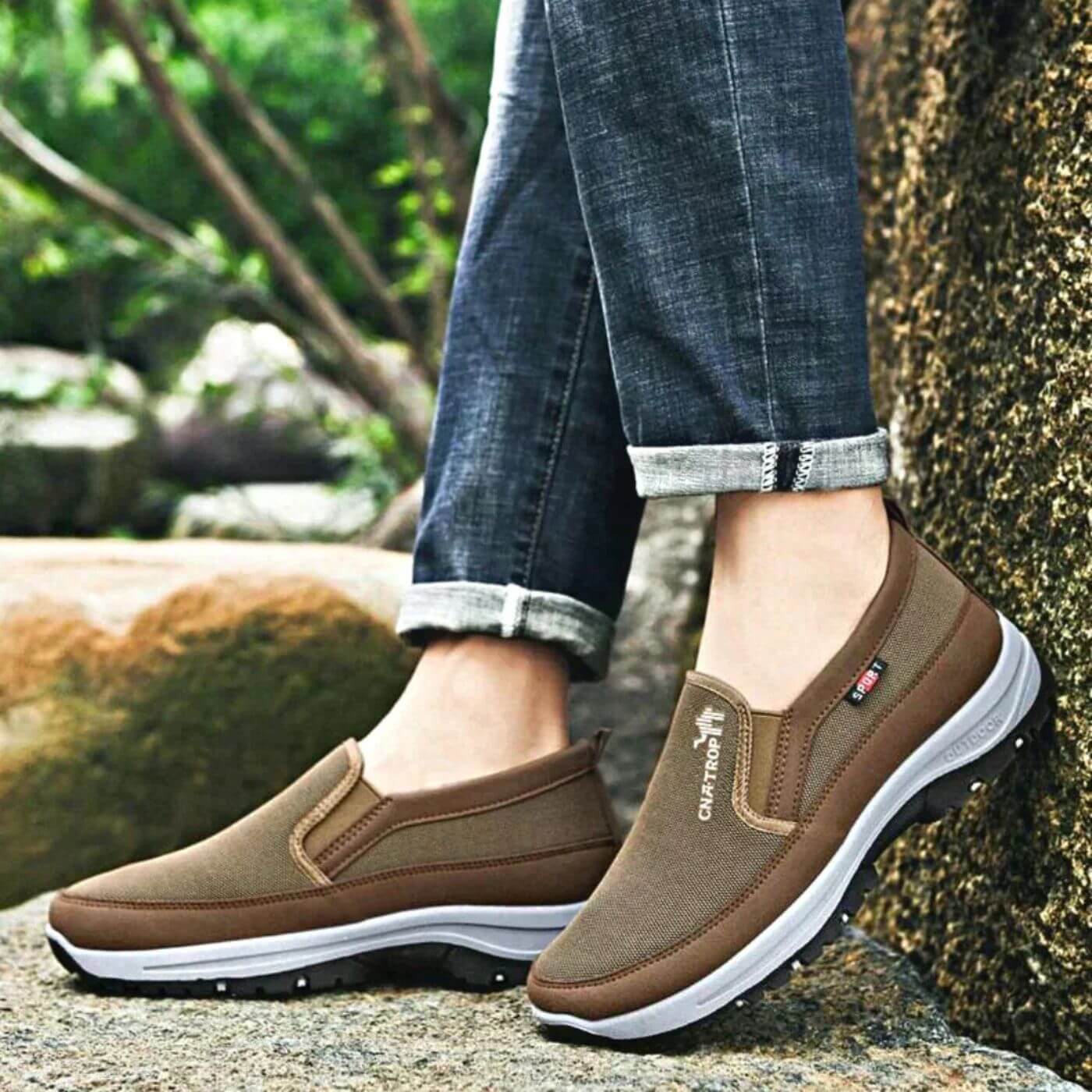 Marvello | Orthopädische Herren Slip-On Schuhe – Robuste Bequemschuhe für Alltag & Spaziergänge mit Ultimativem Komfort