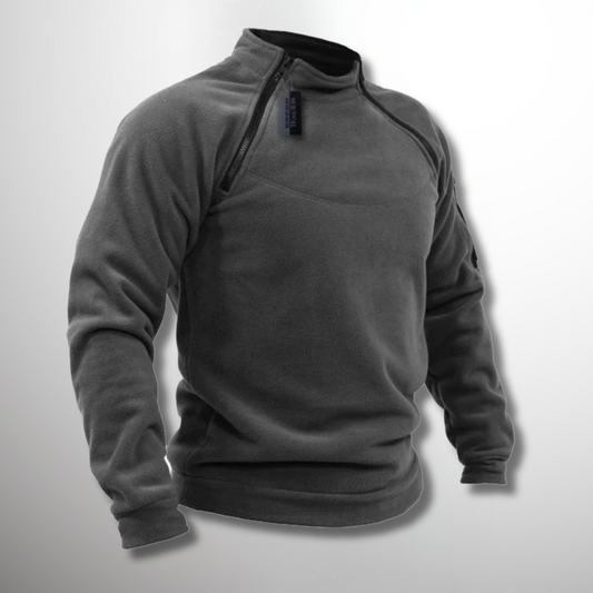 Herren Fleece Pullover – Winddicht, Warm & Funktional für Outdoor & Alltag