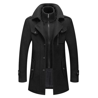 Herren Wollmantel Winter | Klassischer Peaky-Blinders-Stil mit warmem Tragekomfort