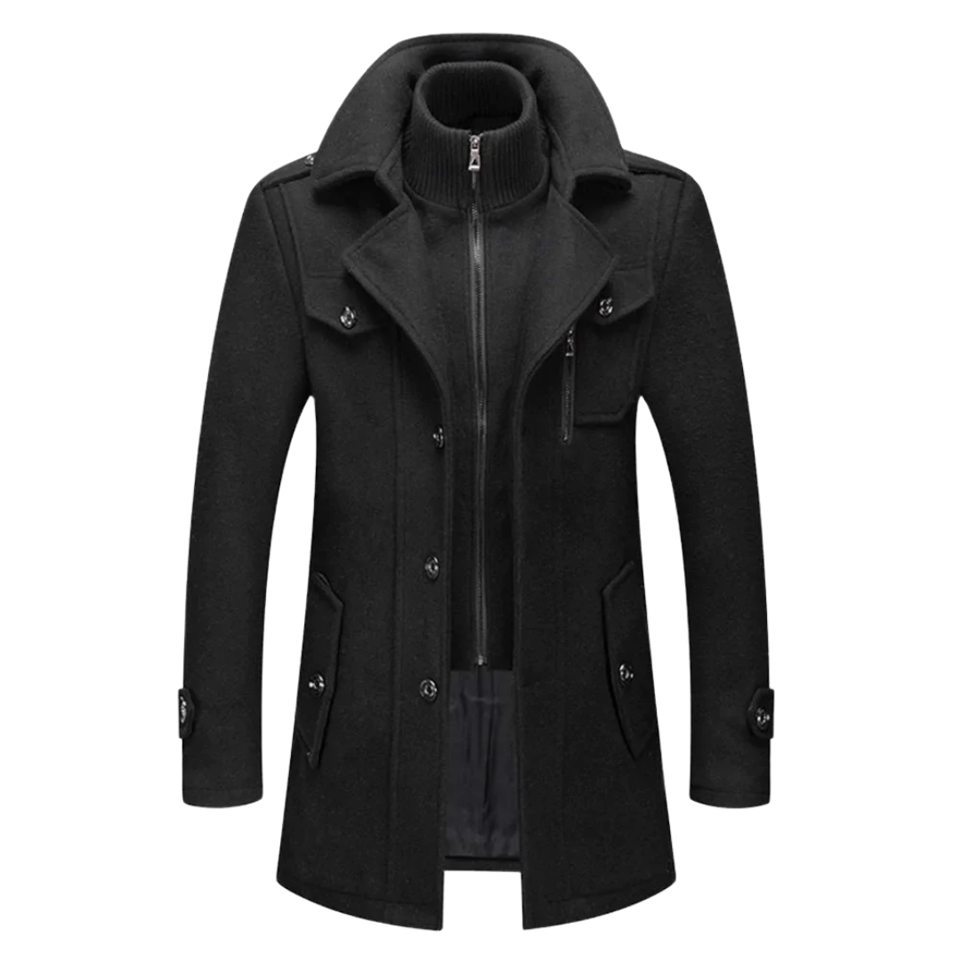 Herren Wollmantel Winter | Klassischer Peaky-Blinders-Stil mit warmem Tragekomfort