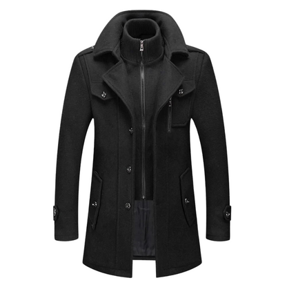 Herren Wollmantel Winter | Klassischer Peaky-Blinders-Stil mit warmem Tragekomfort