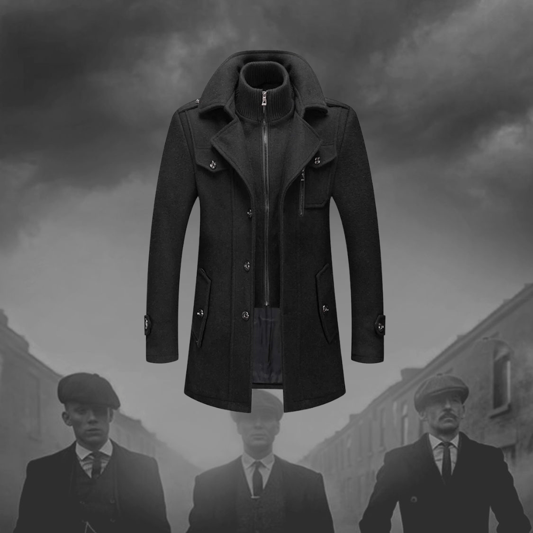 Herren Wollmantel Winter | Klassischer Peaky-Blinders-Stil mit warmem Tragekomfort