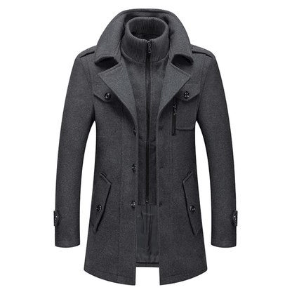 Herren Wollmantel Winter | Klassischer Peaky-Blinders-Stil mit warmem Tragekomfort