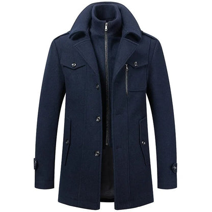 Herren Wollmantel Winter | Klassischer Peaky-Blinders-Stil mit warmem Tragekomfort