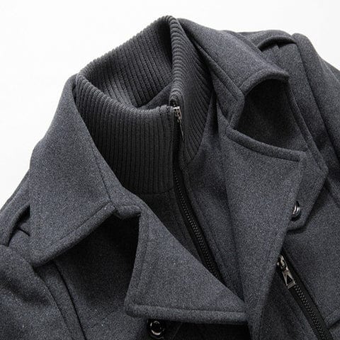 Herren Wollmantel Winter | Klassischer Peaky-Blinders-Stil mit warmem Tragekomfort