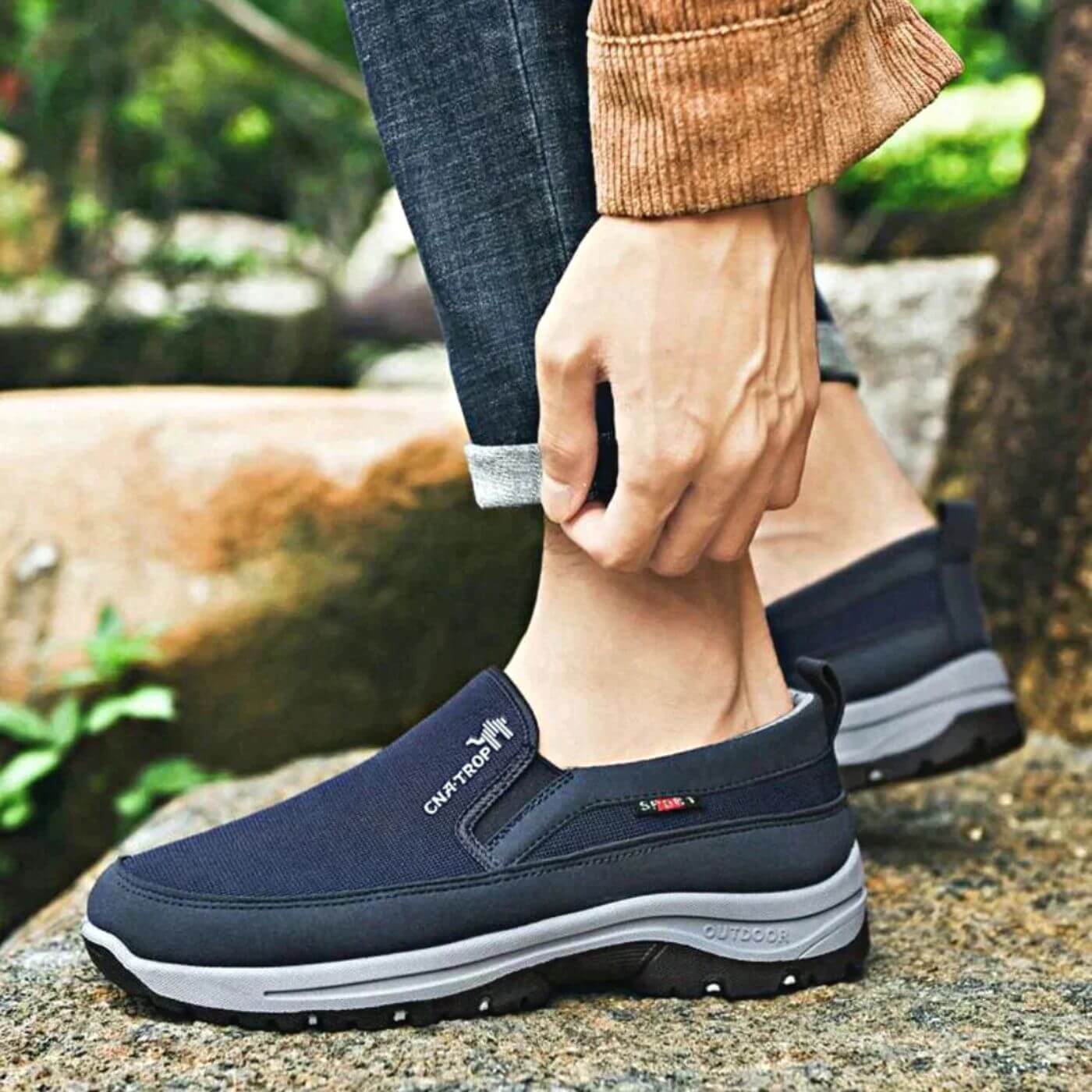 Marvello | Orthopädische Herren Slip-On Schuhe – Robuste Bequemschuhe für Alltag & Spaziergänge mit Ultimativem Komfort