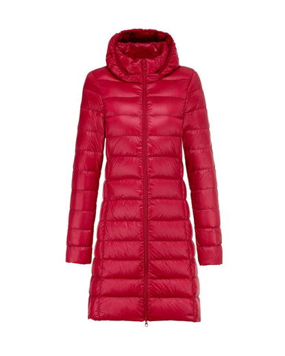 Anwen | Damen leichter Steppmantel mit Kapuze und warmer Fütterung