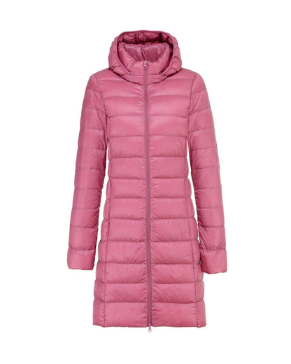 Anwen | Damen leichter Steppmantel mit Kapuze und warmer Fütterung