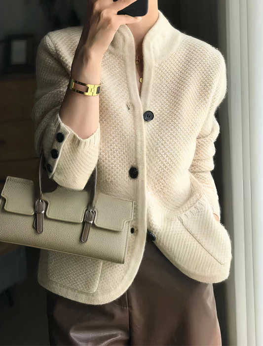 Lässige Damen-Strickjacke mit Knopfleiste | Zeitloser Komfort für jeden Tag