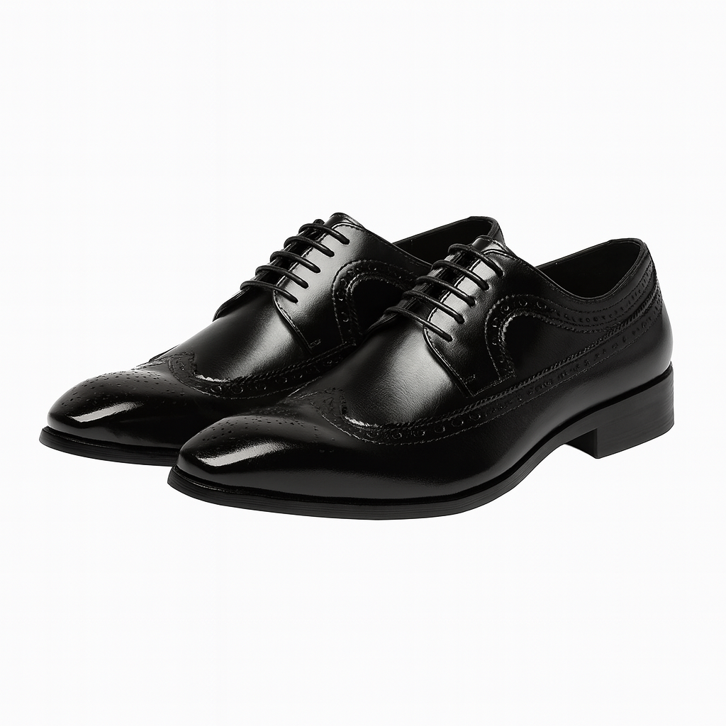 Eamon | Herren Brogue Oxford Schuhe – Klassisches Formelles Schnürdesign