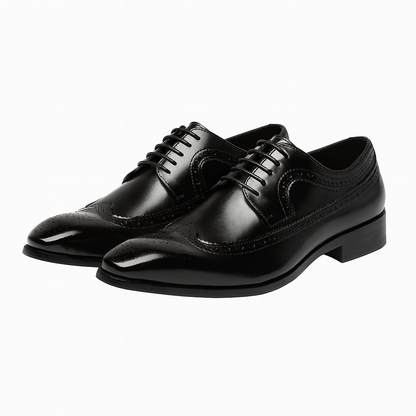 Eamon | Herren Brogue Oxford Schuhe – Klassisches Formelles Schnürdesign