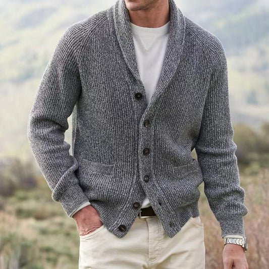 Derek | Herren Strickcardigan – Klassischer Shawl-Kragen & Zeitloses Design für Elegante Outfits