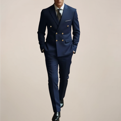 Conrad | Herren Doppelreiher Anzug | Maßgeschneidertes Zweiteiler-Set für Hochzeit & Formal