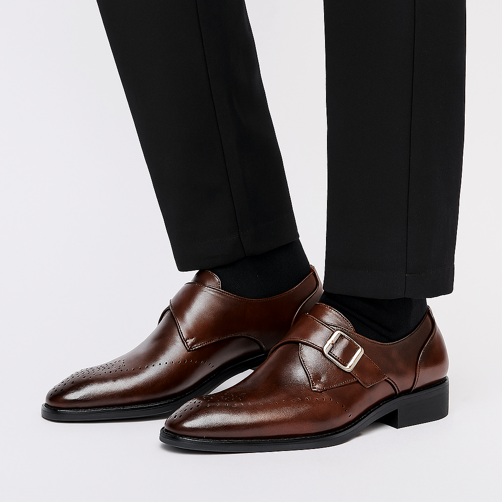 Eddie | Herren Monk Strap Schuhe – Klassisches Schnallen-Design für formelle Anlässe