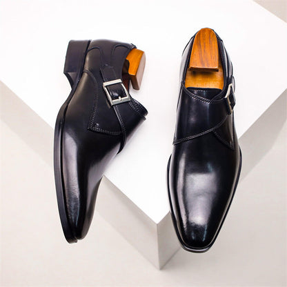 Drew | Herren Monk Strap Schuhe – Elegante Lederschuhe mit klassischer Schnalle