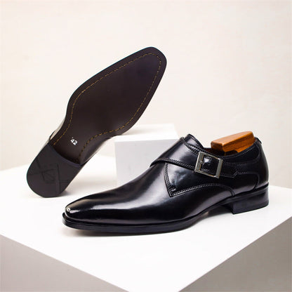Drew | Herren Monk Strap Schuhe – Elegante Lederschuhe mit klassischer Schnalle