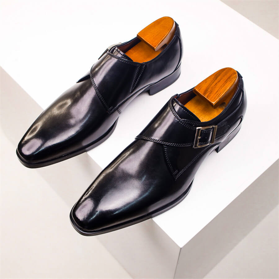 Drew | Herren Monk Strap Schuhe – Elegante Lederschuhe mit klassischer Schnalle