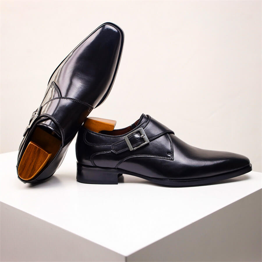Drew | Herren Monk Strap Schuhe – Elegante Lederschuhe mit klassischer Schnalle