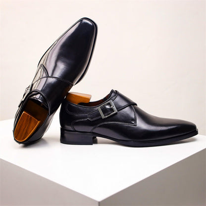 Drew | Herren Monk Strap Schuhe – Elegante Lederschuhe mit klassischer Schnalle
