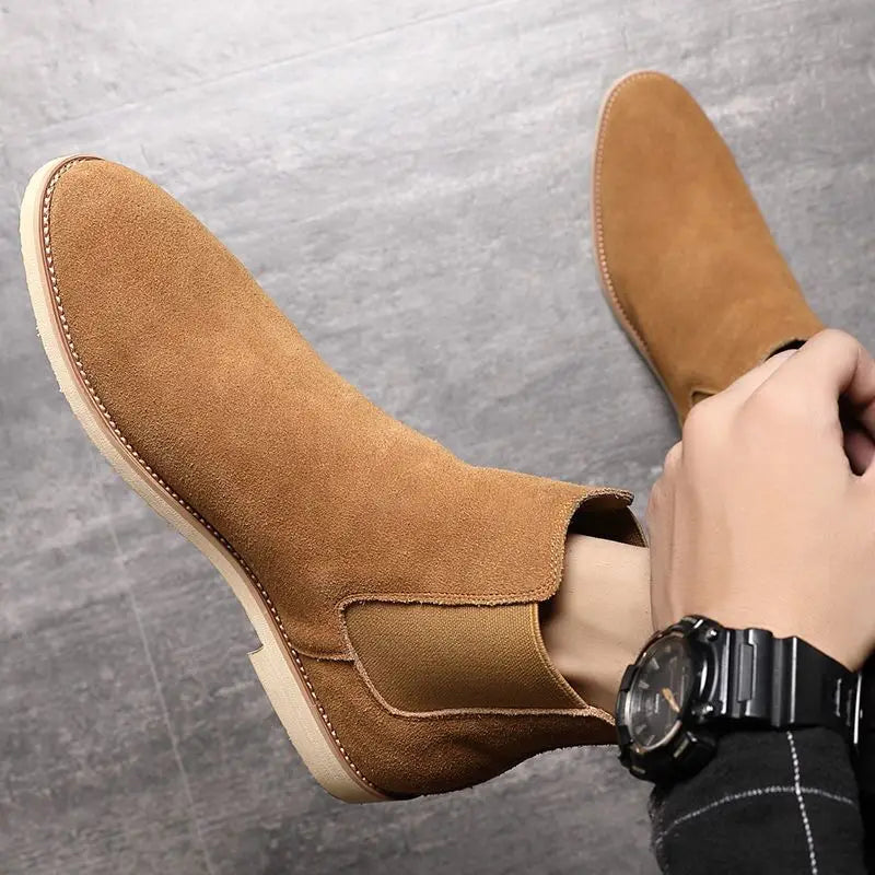 Donald | Herren Retro Chelsea Boots – Mittelhoher Knöchelschaft & Klassisches Design