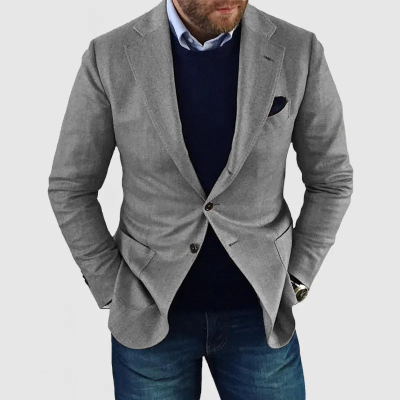 Dean | Herren Tailored Casual Blazer – Smartes Zwei-Knopf Sakko für Business & Freizeit