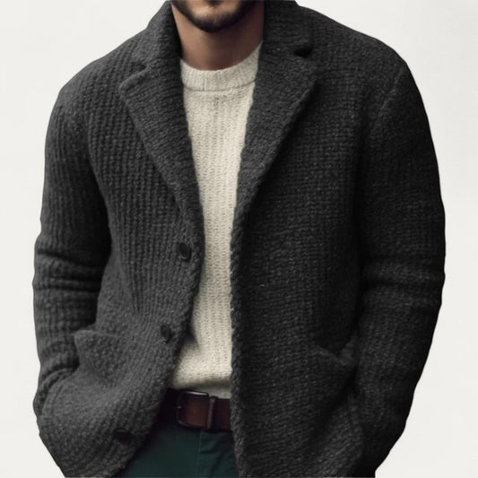 Dominic | Herren Strickblazer-Cardigan – Strukturierter Stoff & Klassisches Knopfdesign