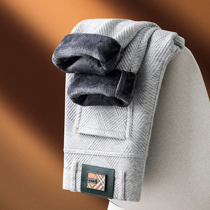 Duncan | Herren Textur-Hosen – Geometrisches Muster für stilvolles Auftreten