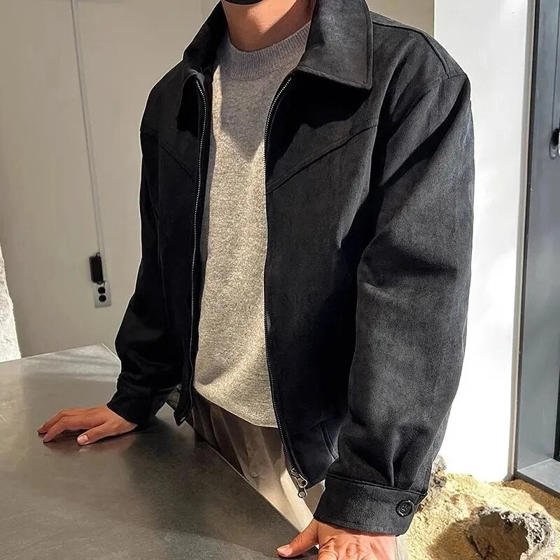 Elijah | Herren Vintage Zip Jacke – Lässige Alltagsjacke für Freizeit & Stil