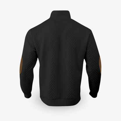 Jens | Herren Strickpullover mit halber Knopfleiste – Strukturierter Pullover für stilvolle Freizeit & Büro