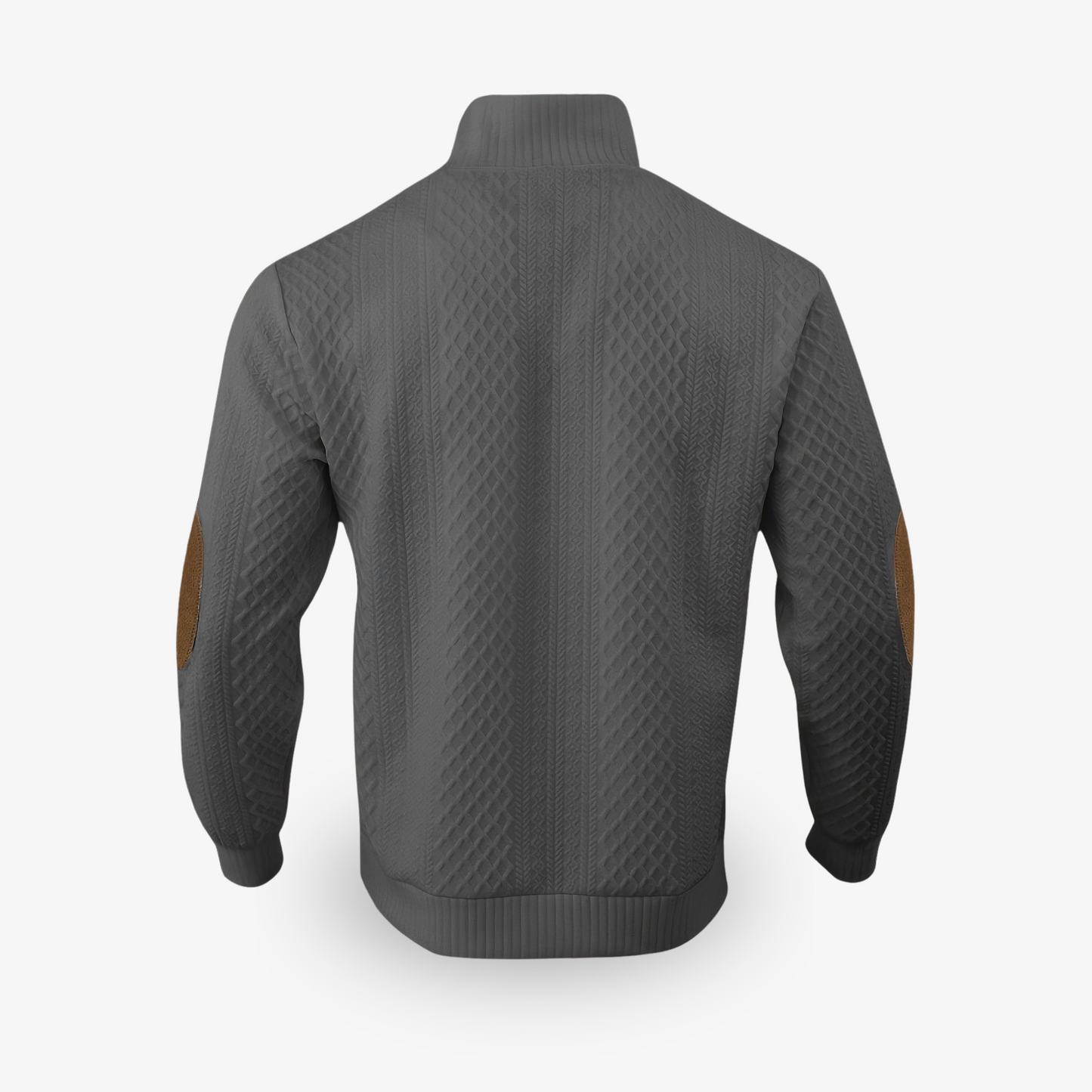 Jens | Herren Strickpullover mit halber Knopfleiste – Strukturierter Pullover für stilvolle Freizeit & Büro